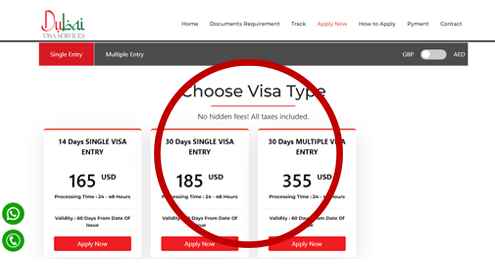 Choose Visa Type
